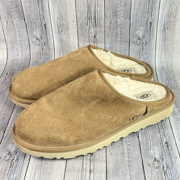 UGG CLASSIC SLIP-ON MEN SLIPPERS CHESTNUT SUEDE US 13 /UK 12 /EU 46 - Picture 5 of 9
